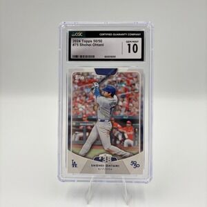 2024 Topps 50/50 Shohei Ohtani #75 HR #38 CGC Gem Mint 10 Dodgers Baseball Card
